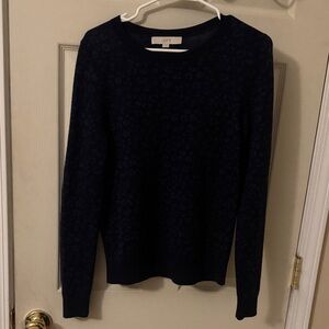 LOFT Midnight Blue Knit Top